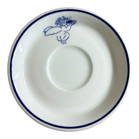 VNTG 1994 Starbucks Rosanna Imports Ceramic Espresso Cup & Saucer Cherub Design - Picture 3 of 15